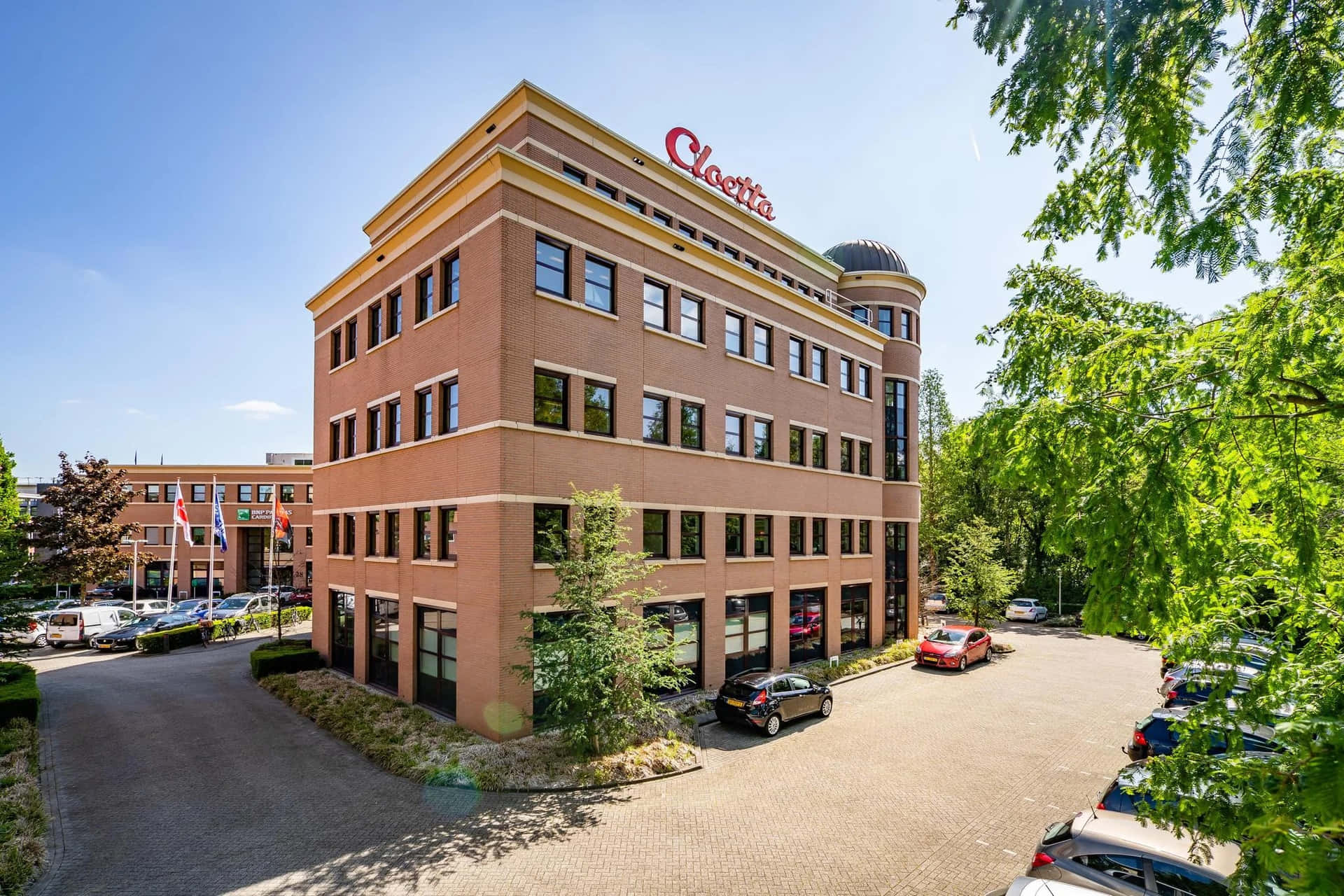 Oosterhout Office Building Sunny Day Wallpaper