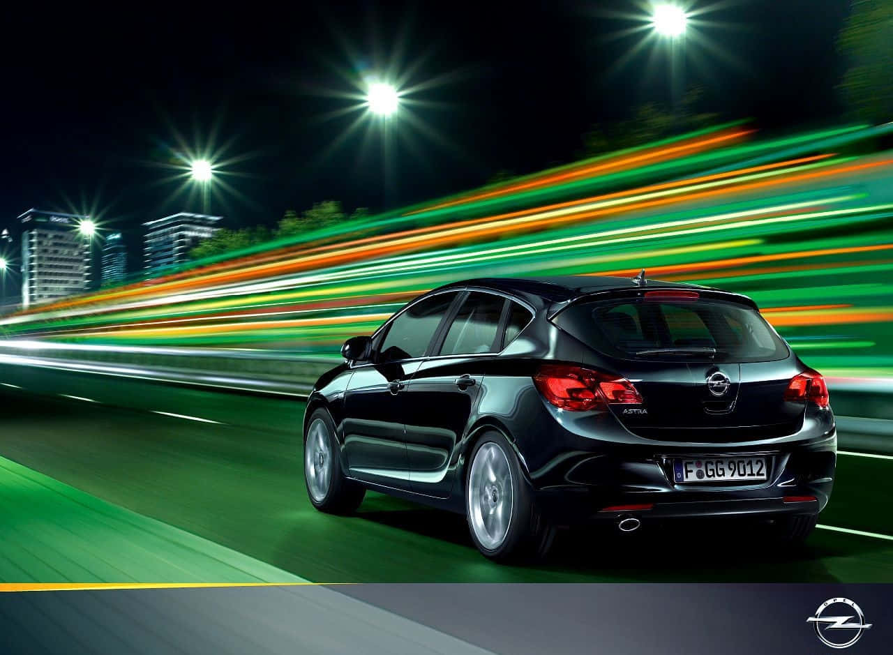 Opel Astra GTC in Motion Wallpaper