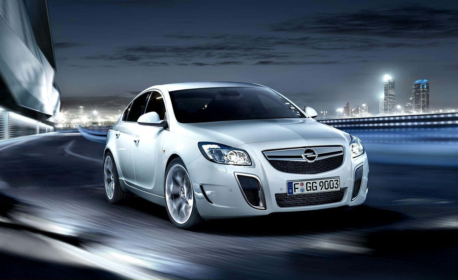 Opel Insignia on the Road Wallpaper
