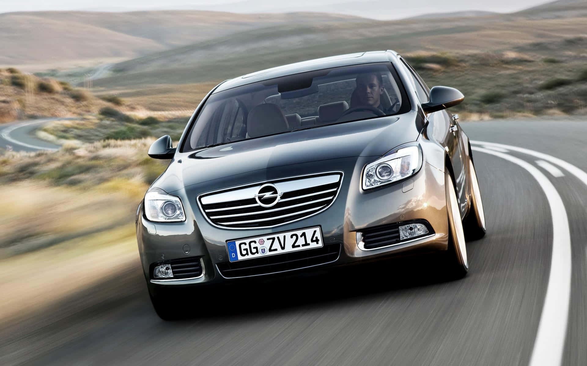 Stunning Opel Insignia on the Road Wallpaper