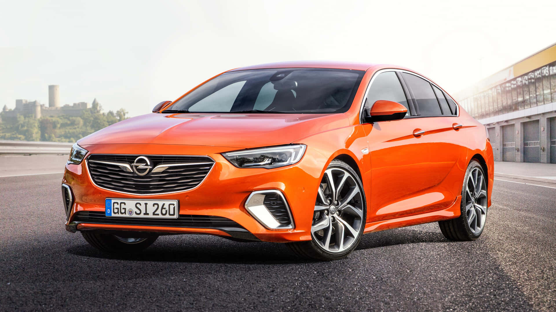 Sleek and Sophisticated Opel Insignia in Action Wallpaper