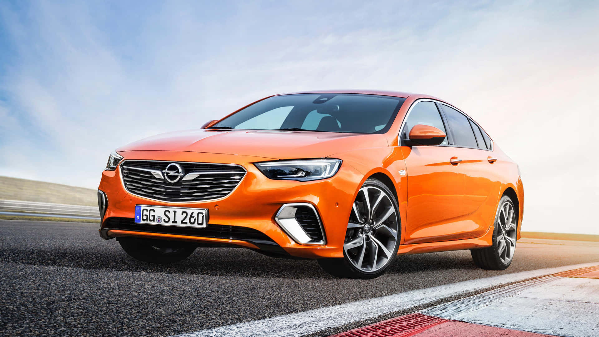 Stylish Opel Insignia in motion Wallpaper