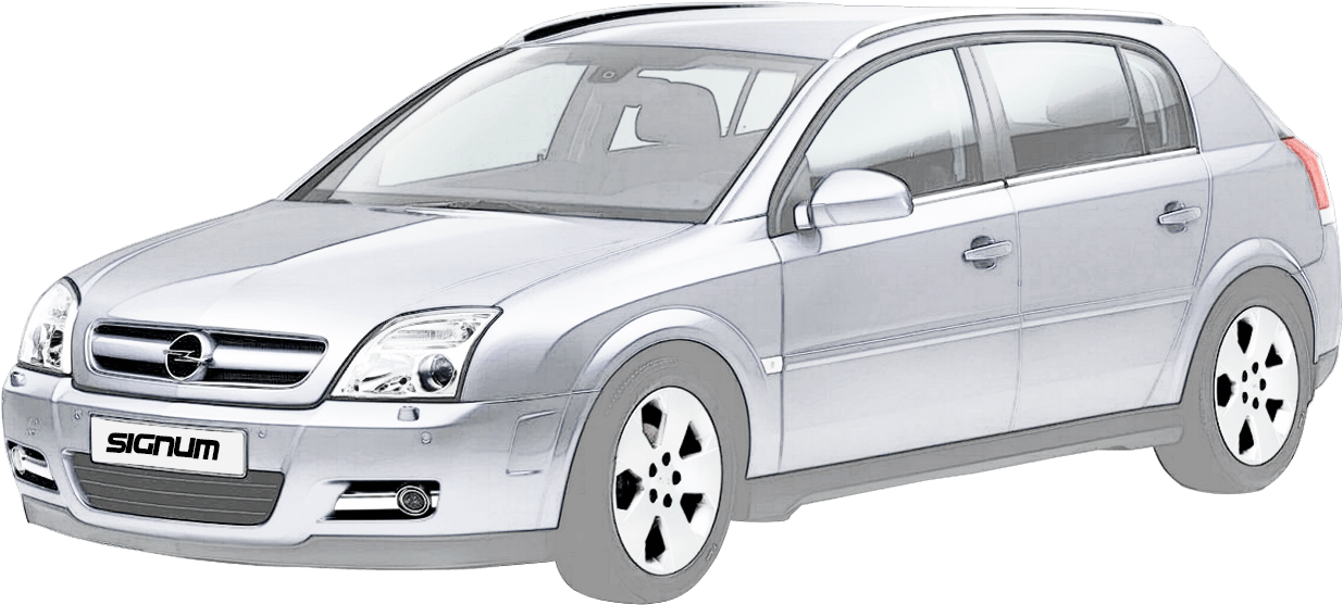 Opel Signum Silver Model PNG