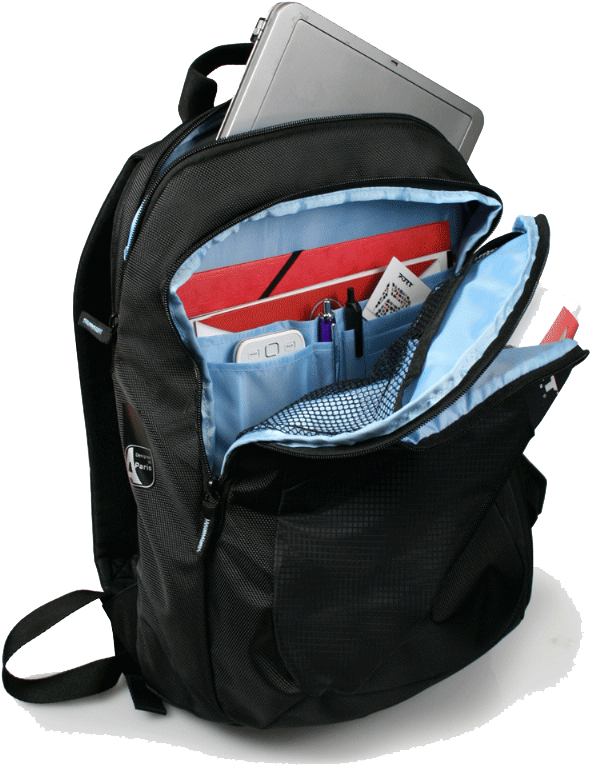Open Backpackwith Contents PNG