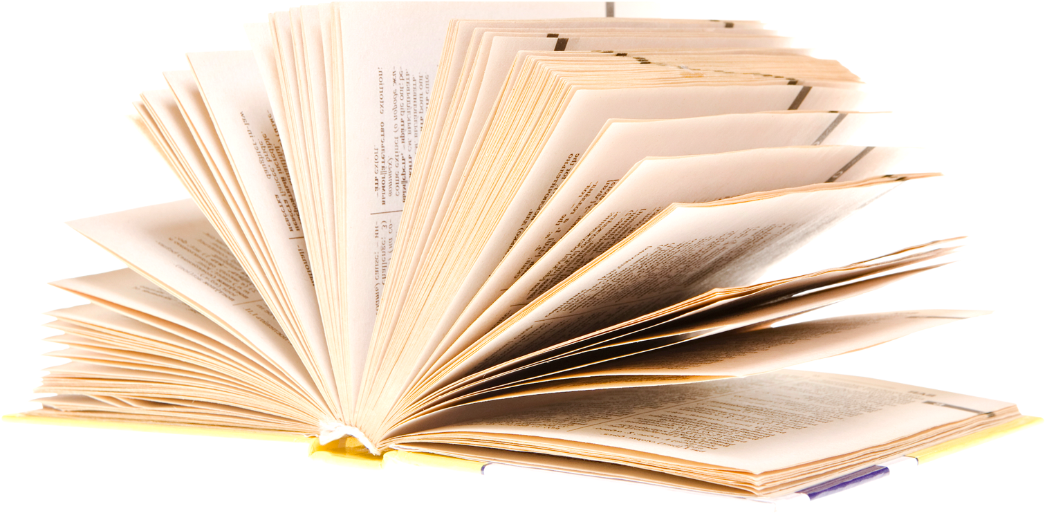 Open Bible Fanned Pages PNG