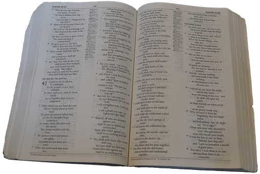 Open Bible Psalms Text PNG