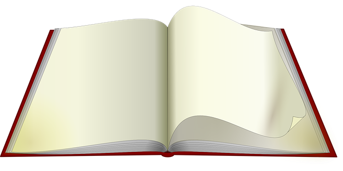 Open Blank Book PNG
