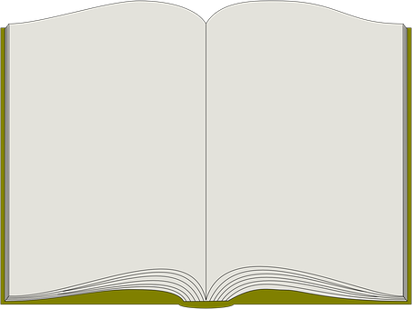 Open Blank Book PNG