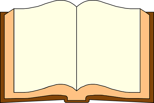 Open Blank Book Illustration PNG