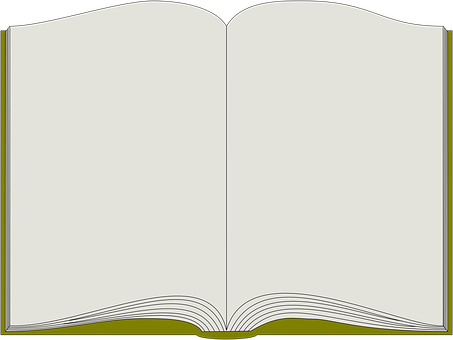 Open Blank Book Illustration PNG