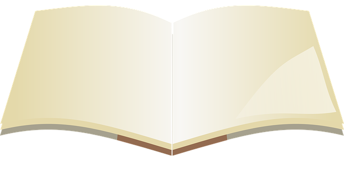 Open Blank Book Illustration PNG