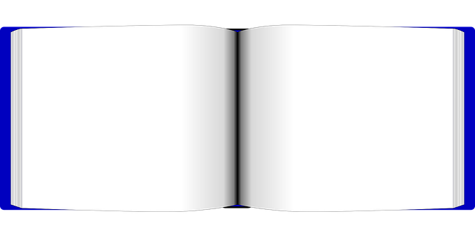 Open Blank Book Mockup PNG