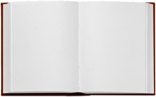 Open Blank Book PNG