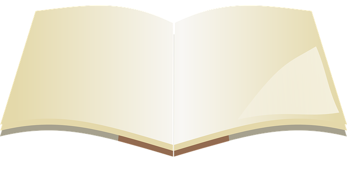 Open Blank Book Vector PNG