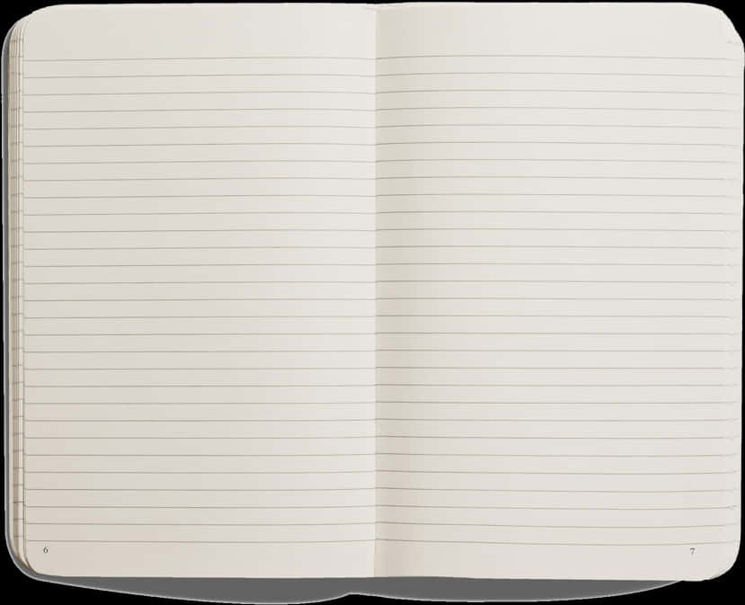 Open Blank Notebook PNG