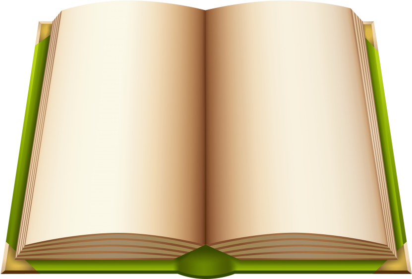 Open Book Blank Pages PNG