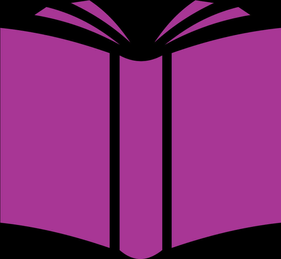 Open Book Icon Purple PNG