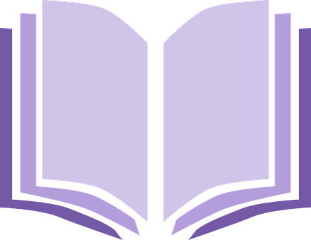 Open Book Icon Purple PNG
