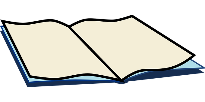 Open Book Vector Illustration PNG