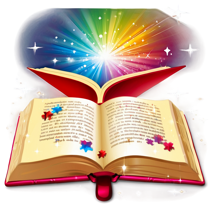 Open Book With Magic Vector Png Qvr PNG