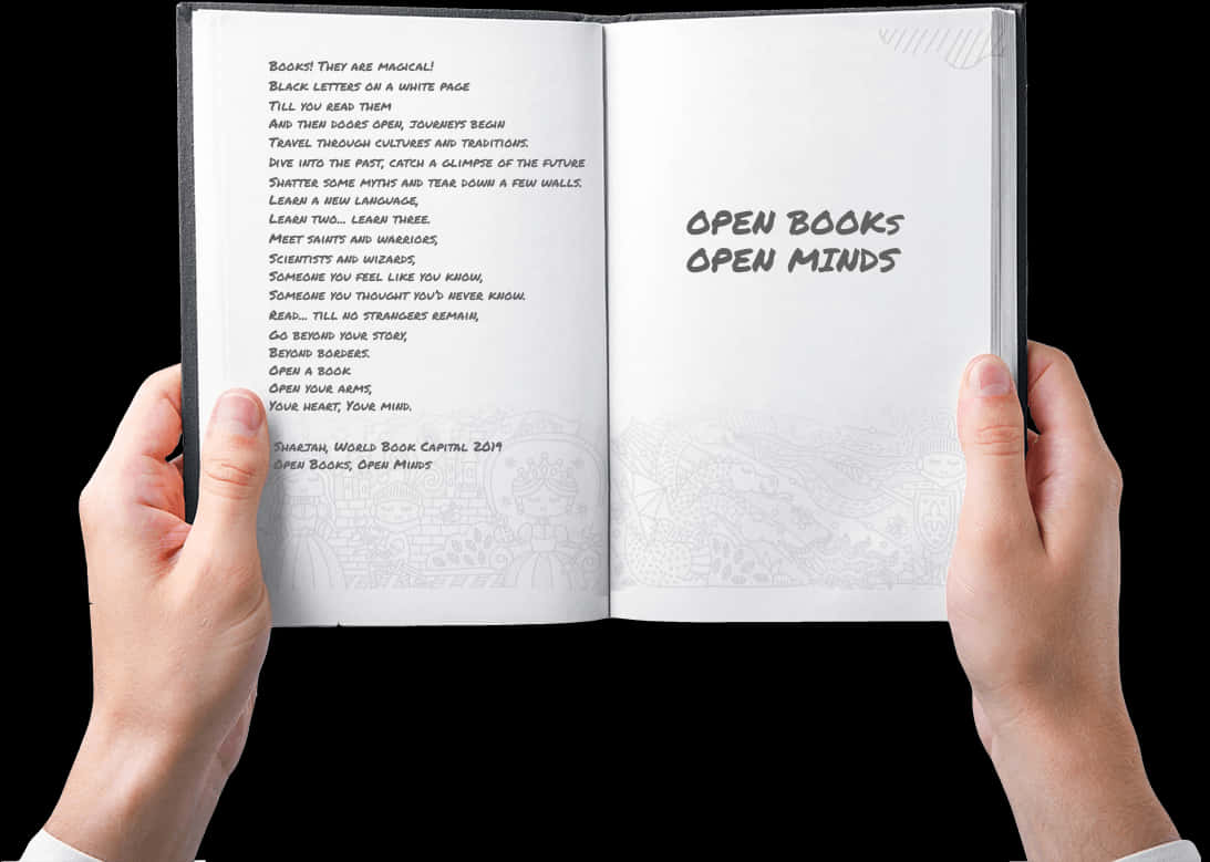 Open Books Open Minds PNG