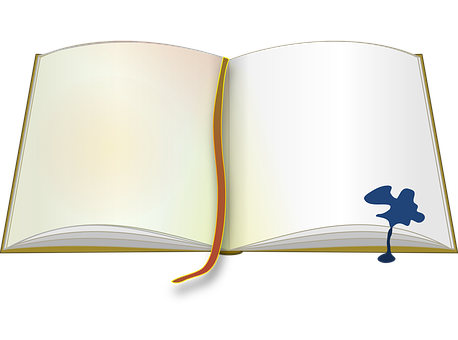 Open Bookwith Bookmark PNG