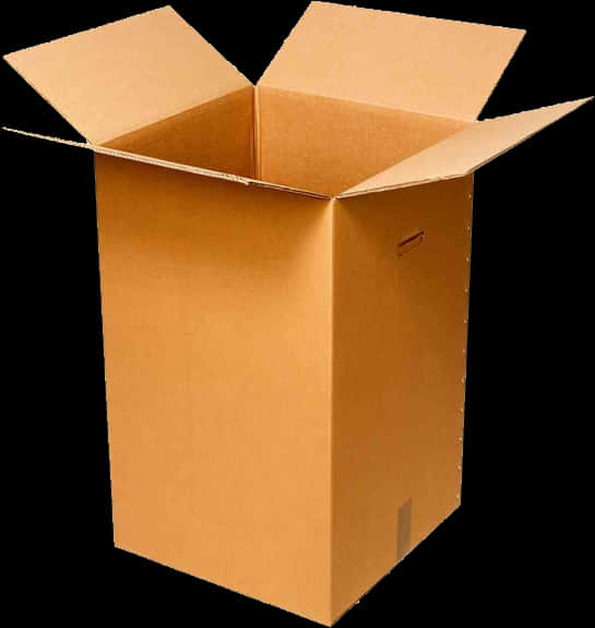 Open Cardboard Box PNG