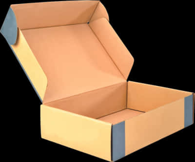 Open Cardboard Box PNG