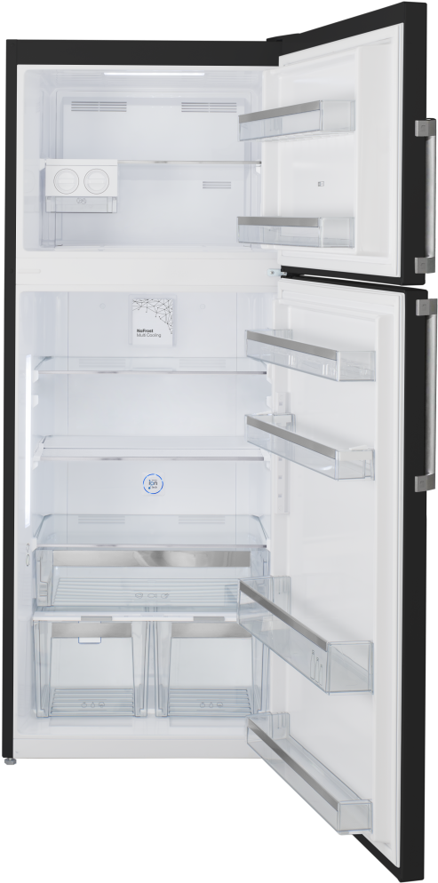 Open Door Empty Refrigerator PNG