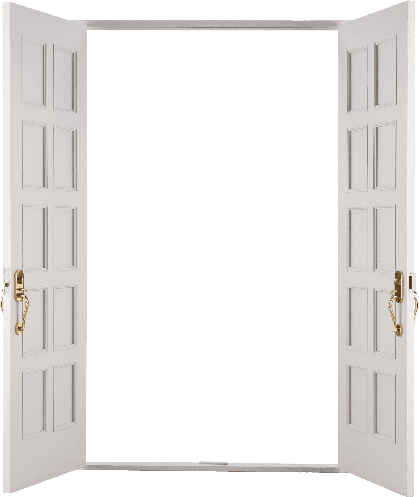 Open Double Doors Transparent Background PNG