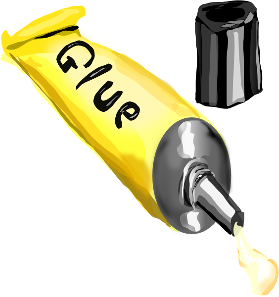 Open Glue Tube Illustration PNG