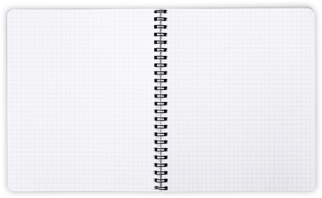 Open Graph Paper Notebook PNG