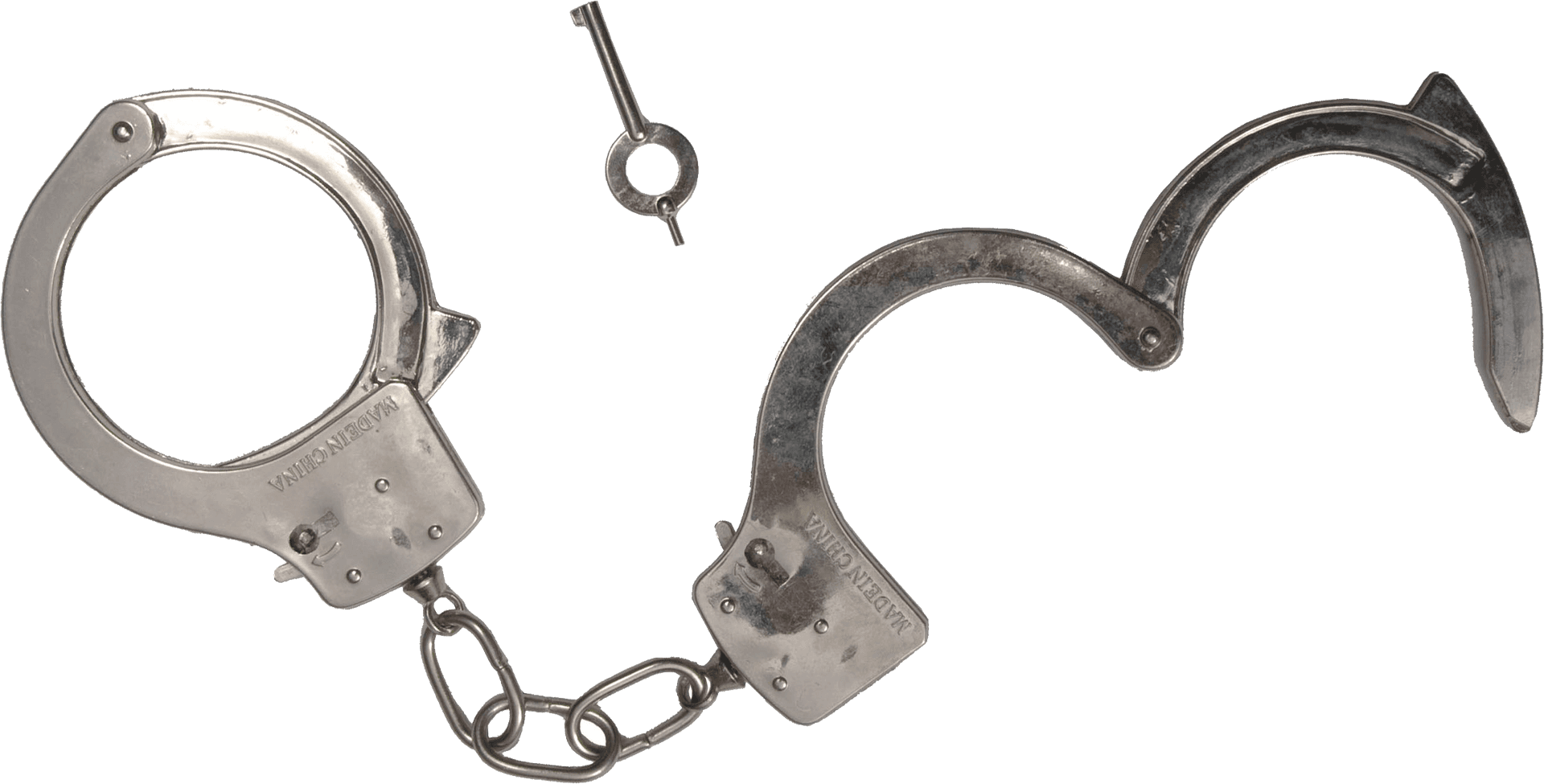 Open Handcuffswith Key PNG