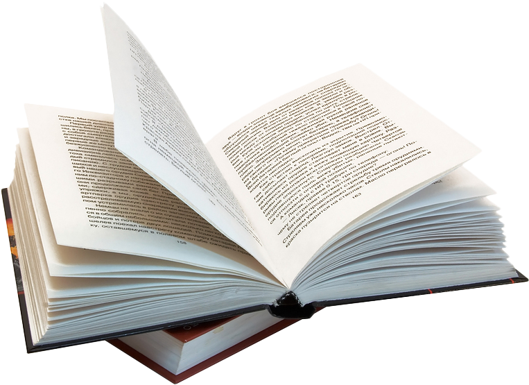 Open Hardcover Book PNG