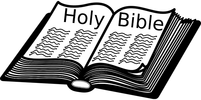 Open Holy Bible Graphic PNG