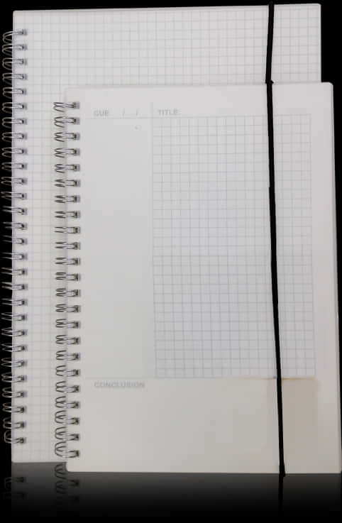 Open Notebook Grid Paper PNG