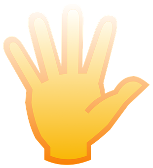 Open Palm Hand Emoji PNG