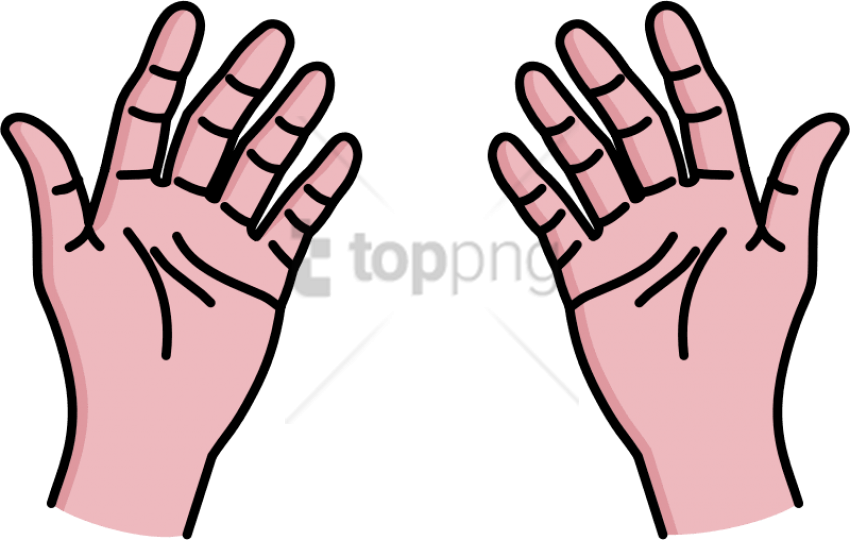 Open Palms Clipart PNG