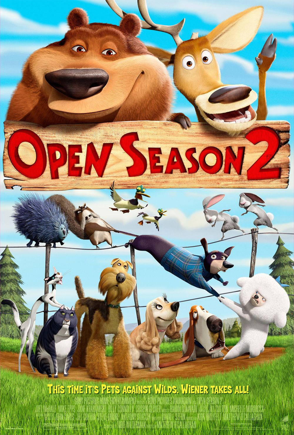 Open Season 2 Poster With Characters Wallpaper
