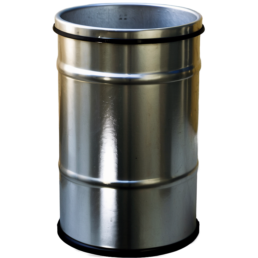 Open Top Bin Metallic Png 06242024 PNG