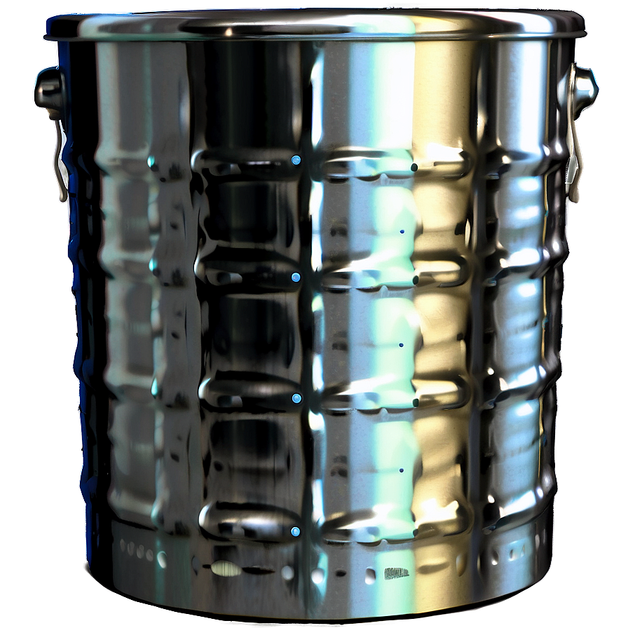 Open Top Bin Metallic Png Pqe60 PNG