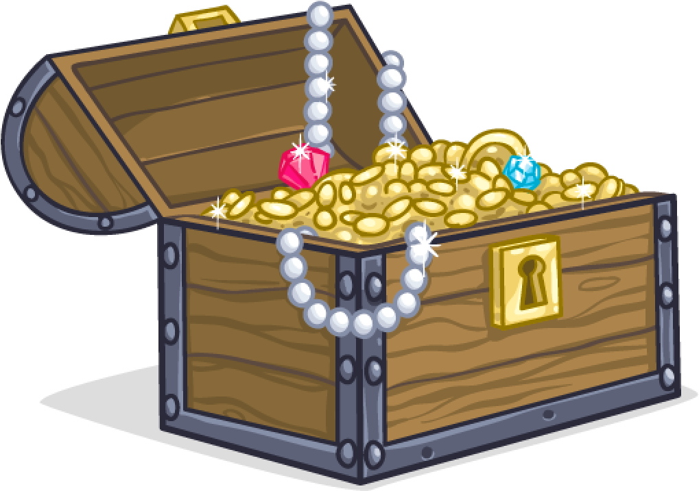 Open Treasure Chest Fullof Gemsand Gold PNG