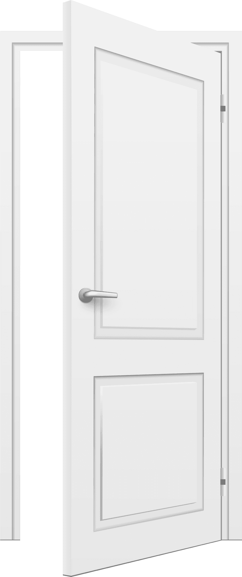 Open White Door PNG