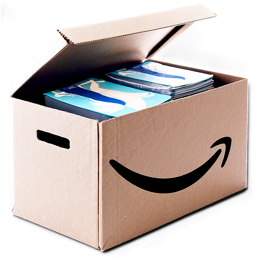 Opened Amazon Box With Contents Png 87 PNG