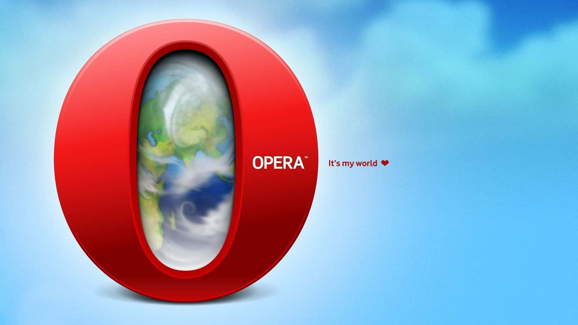 Trädain I Framtiden Med Opera Gx Wallpaper