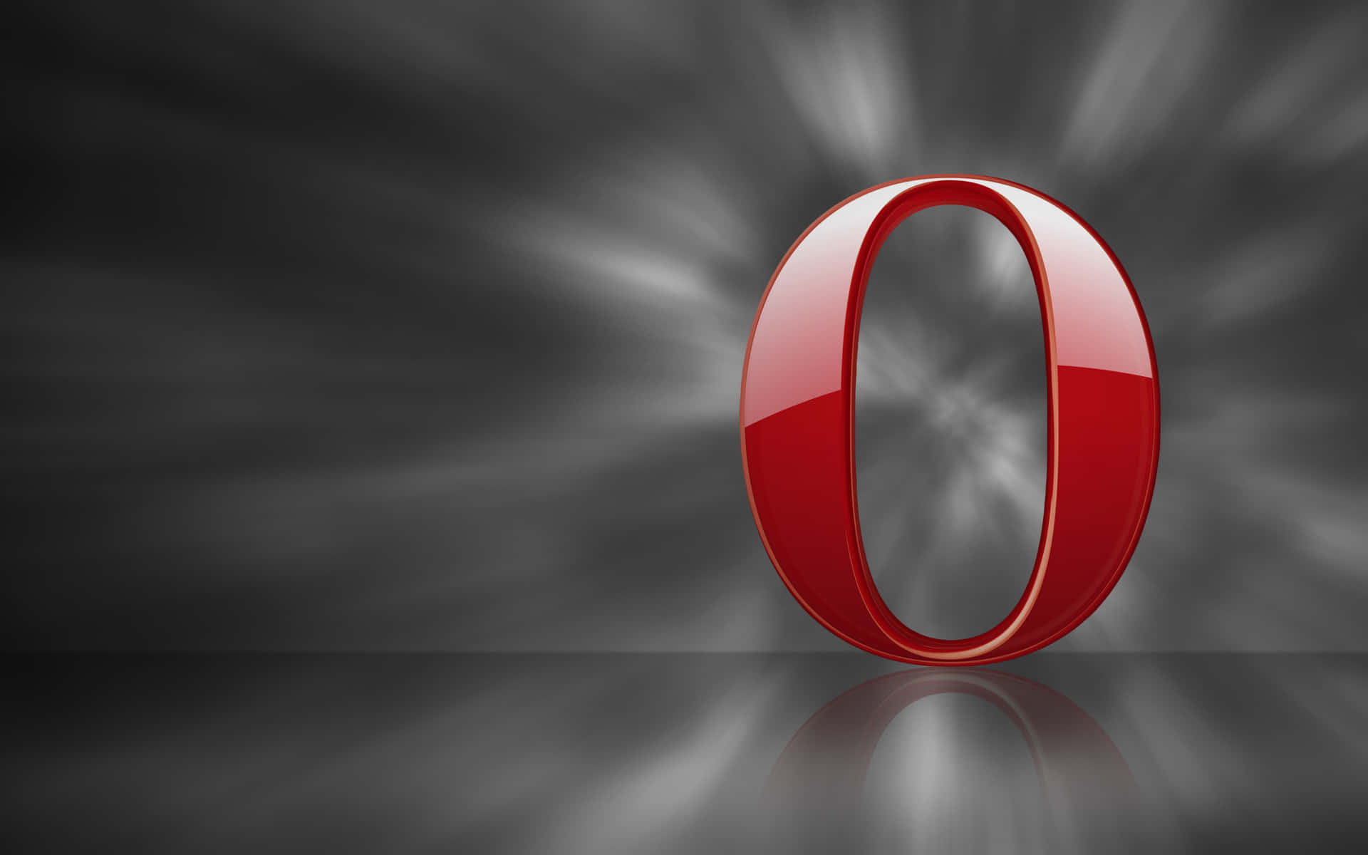 A Red O On A Black Background Wallpaper