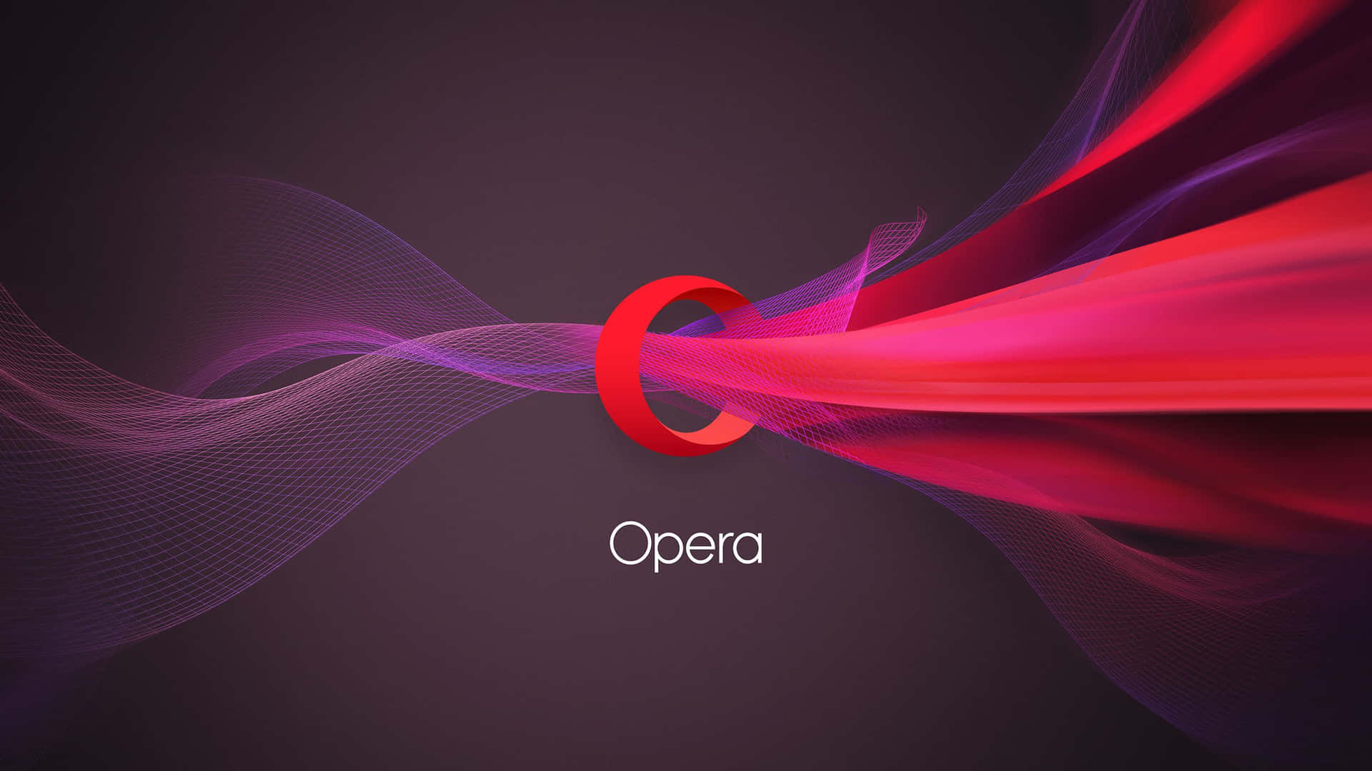 Opera Browser - A Red And Purple Background Wallpaper