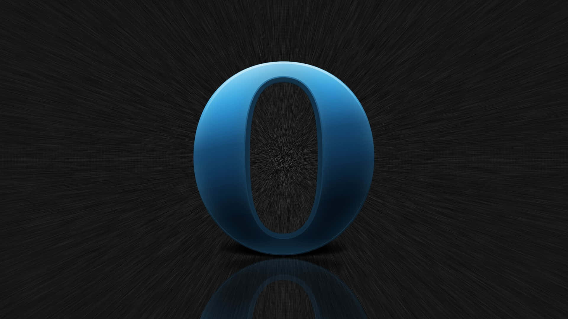 A Blue Ring With A Reflection On It Wallpaper