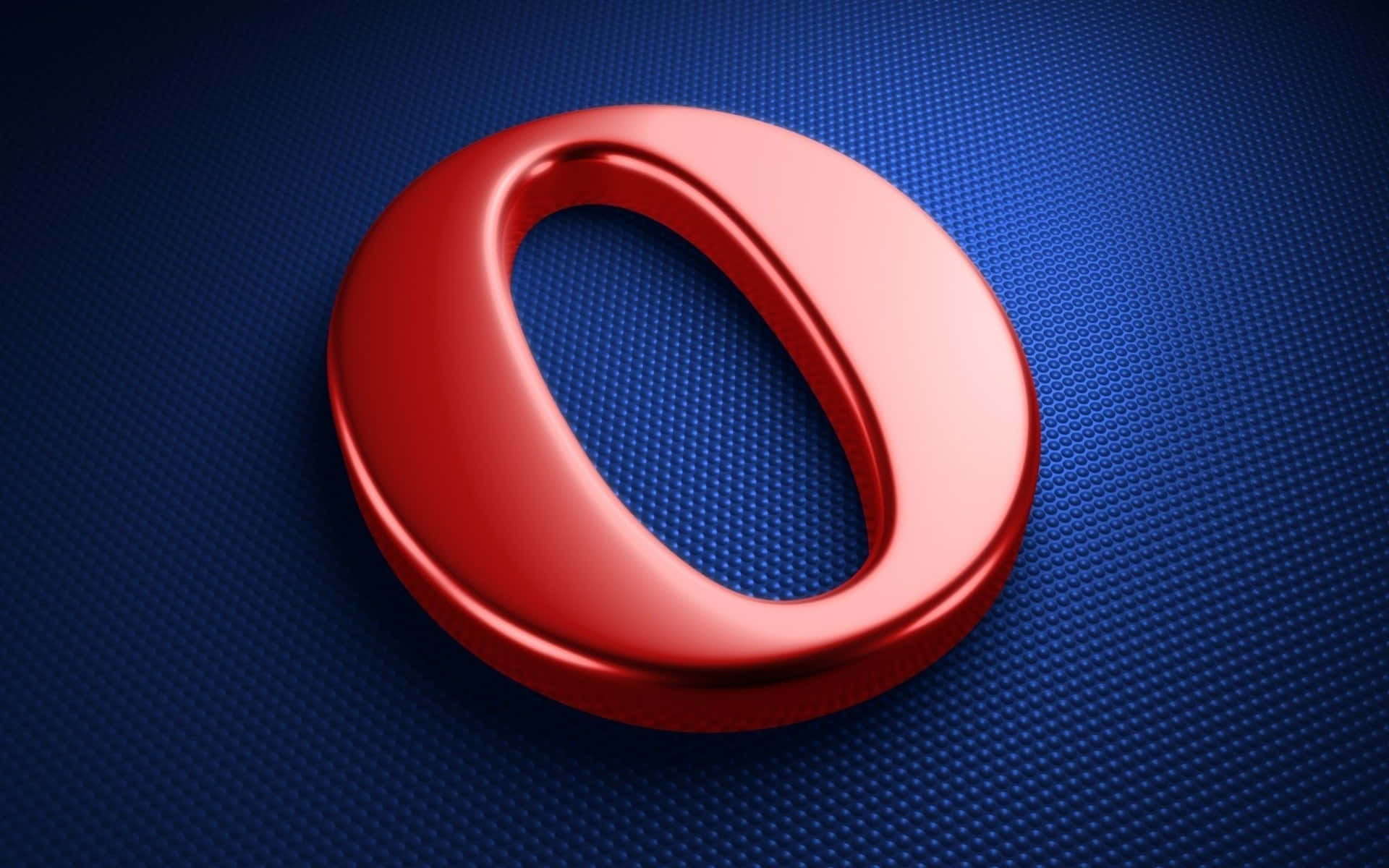 A Red Letter O On A Blue Background Wallpaper