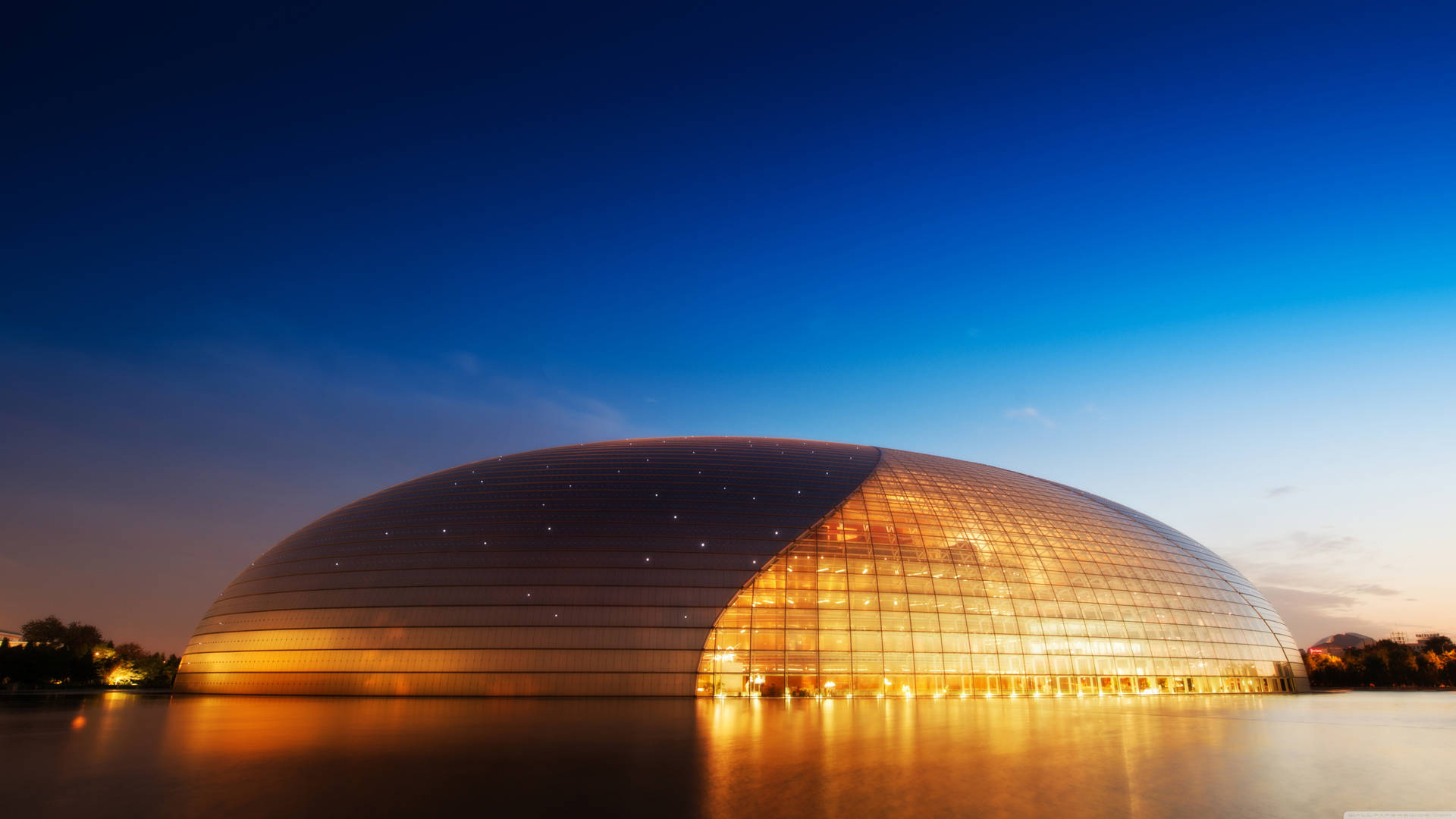 Opera House In Beijing Background